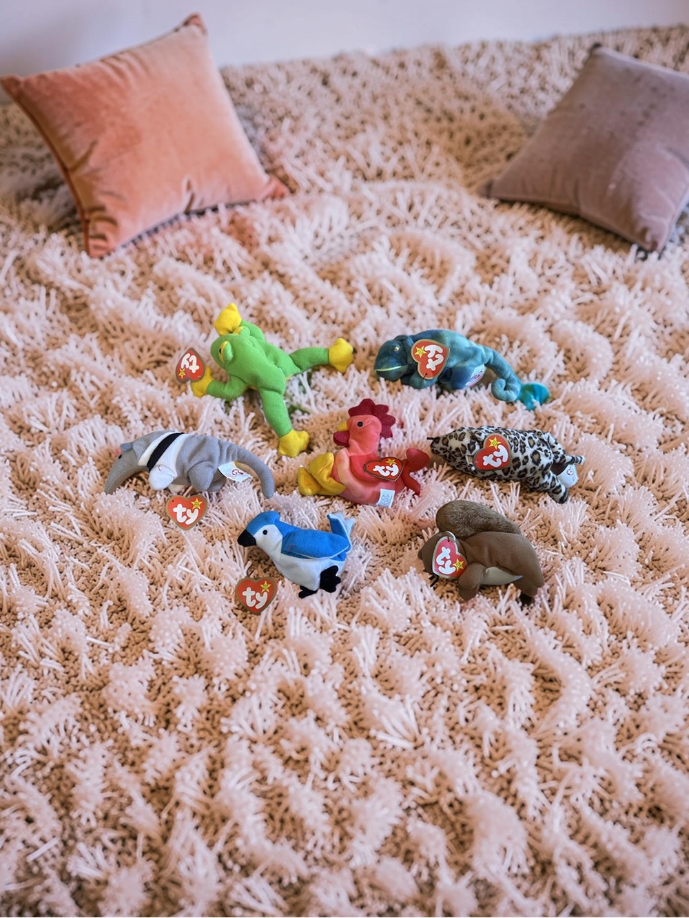 1993 TY Seven (7)  Teenie Beanie Babies McDonalds  RETIRED All With Tags !!!!!!